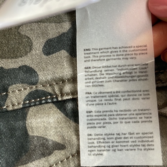 NOISY MAY Camo Denim Jacket Size Small - Picture 10 of 16